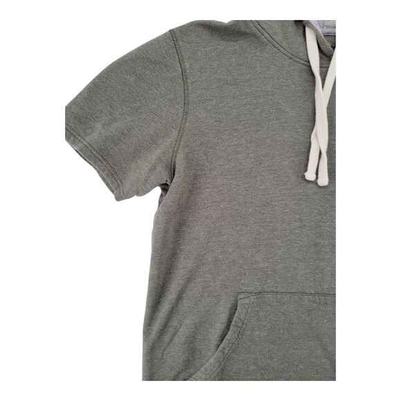 Libertador New York City Short Sleeve Hoodie Olive Green S Longer Length - Picture 3 of 7